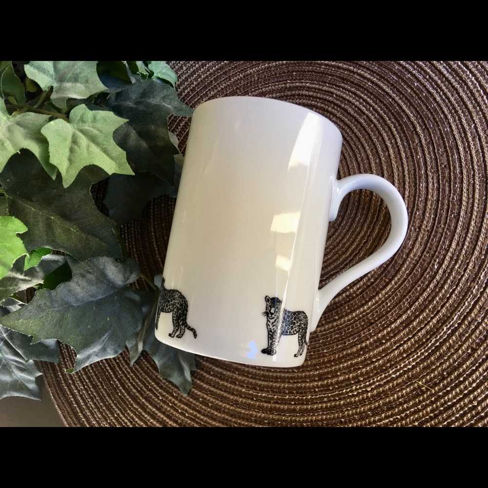 Konitz Porcelain, Leopard Mug, Leopard Coffee Cup